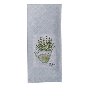 Herb Garden Thyme Dishtowel Set of 6 Park Designs - The Fox Decor